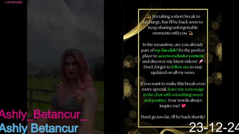 Ashly Betancur  online show from 24, 12, 2024