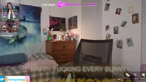 Snapshot of bunnycheekz chatting on 10, 3, 2026 Tokki bunny online show from 10, 3, 2026