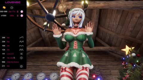 Snapshot of elfielovevt chatting on 18, 12, 2024 Elfie Love online show from 18, 12, 2024