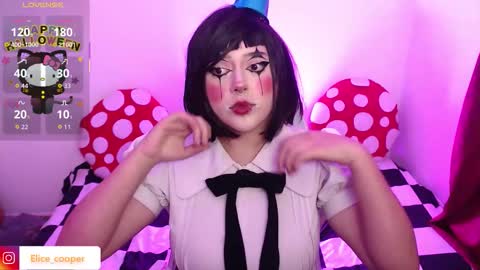 Snapshot of elicecooper chatting on 31, 10, 2025 Elice Cooper new account online show from 31, 10, 2025