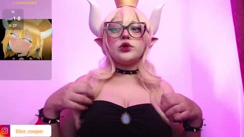 Snapshot of elicecooper chatting on 9, 11, 2025 Elice Cooper new account online show from 9, 11, 2025