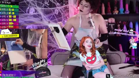 Snapshot of fatalgoth chatting on 4, 10, 2025 Lily Waifu online show from 4, 10, 2025