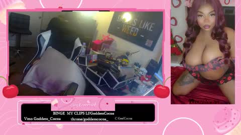 Snapshot of goddesscocoaa chatting on 10, 1, 2026 Goddess Cocoa online show from 10, 1, 2026