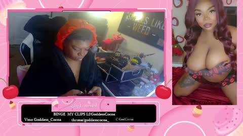 Snapshot of goddesscocoaa chatting on 12, 1, 2026 Goddess Cocoa online show from 12, 1, 2026