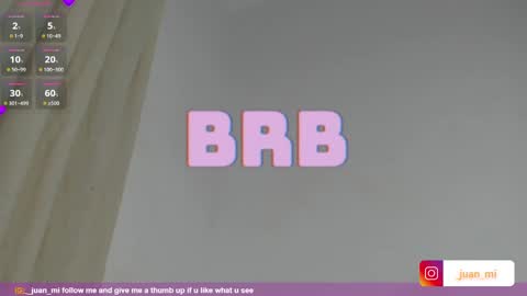 Snapshot of juanmiiss chatting on 3, 10, 2025 Juan Miguel online show from 3, 10, 2025