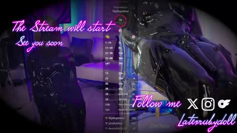 Latex Ruby online show from 22, 2, 2025