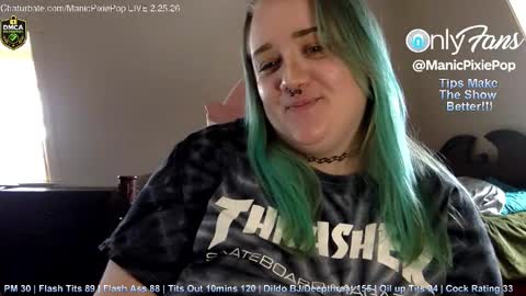 Snapshot of manicpixiepop chatting on 25, 2, 2026 ManicPixiePop online show from 25, 2, 2026