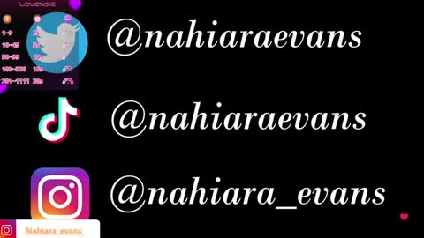 NAHIARA EVANS online show from 17, 12, 2024