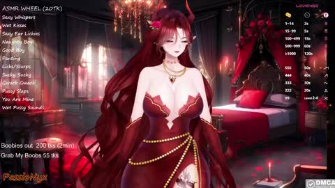 Succubus Nyx online show from 3, 2, 2025