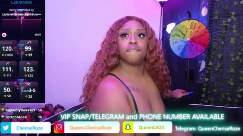 Queen Cherise Roze online show from 10, 1, 2025