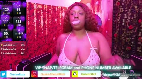 Queen Cherise Roze online show from 9, 3, 2025