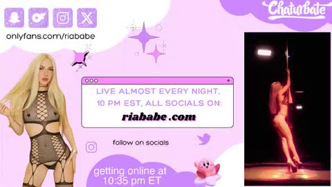 Snapshot of riababe chatting on 9, 9, 2025 ria online show from 9, 9, 2025