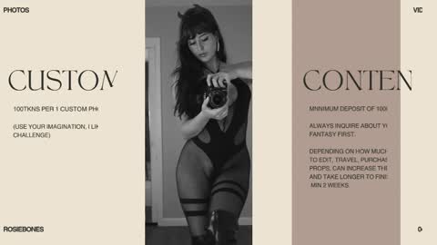 Rosie Bones online show from 27, 4, 2026
