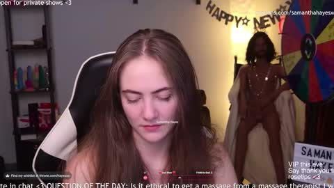 Snapshot of samanthahayesxoxo chatting on 14, 1, 2025 The Real Samantha Hayes haha online show from 14, 1, 2025