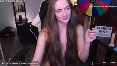 Snapshot of samanthahayesxoxo chatting on 18, 1, 2025 The Real Samantha Hayes haha online show from 18, 1, 2025