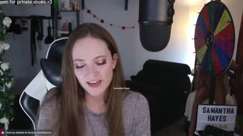 Snapshot of samanthahayesxoxo chatting on 23, 2, 2025 The Real Samantha Hayes haha online show from 23, 2, 2025