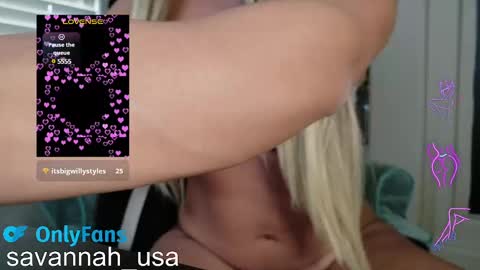 Onlyfans Savannah usa online show from 27, 1, 2025