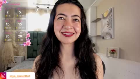 Saya Amaretto  online show from 11, 3, 2026