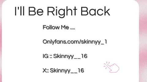 Skinnyy   online show from 11, 6, 2026