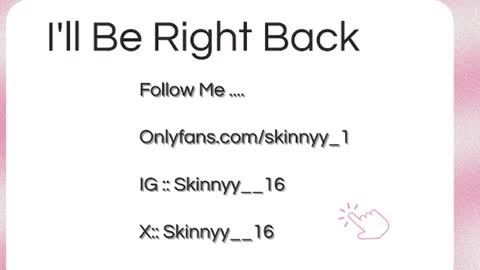 Skinnyy   online show from 26, 7, 2026