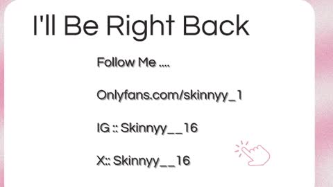 Skinnyy   online show from 29, 7, 2026