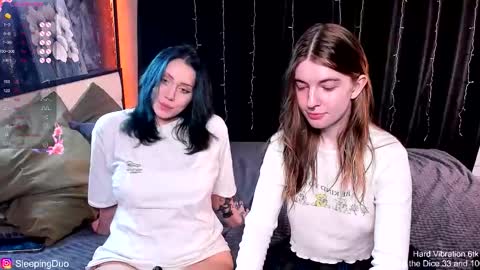 Snapshot of sleepingduo chatting on 13, 11, 2025 Hi We are Iva and Angela Nice to meet u 3 online show from 13, 11, 2025