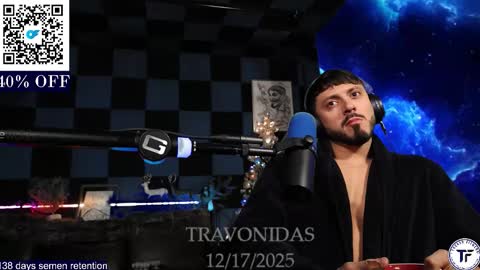 Snapshot of travonidas chatting on 17, 12, 2025 Greek God online show from 17, 12, 2025