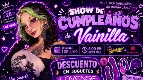Vainilla Independent model online show from 19, 6, 2026