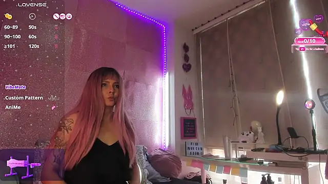 pink punk cam online show from 20, 3, 2025