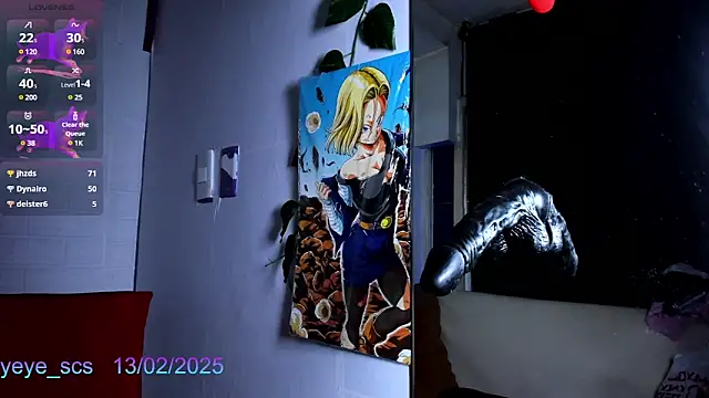 Snapshot of Yeye_scs chatting on 13, 2, 2025 Yeye scs online show from 13, 2, 2025