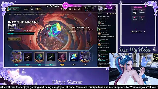 SassyKittyn online show from 3, 12, 2024