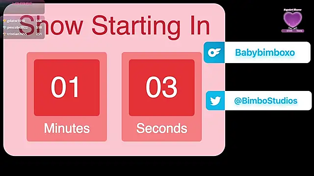 babybimbo online show from 16, 2, 2026