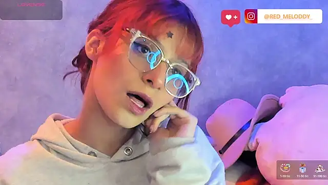 Snapshot of RedMeloddy chatting on 19, 2, 2026 RedMeloddy online show from 19, 2, 2026