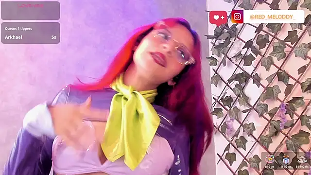 Snapshot of RedMeloddy chatting on 7, 3, 2026 RedMeloddy online show from 7, 3, 2026