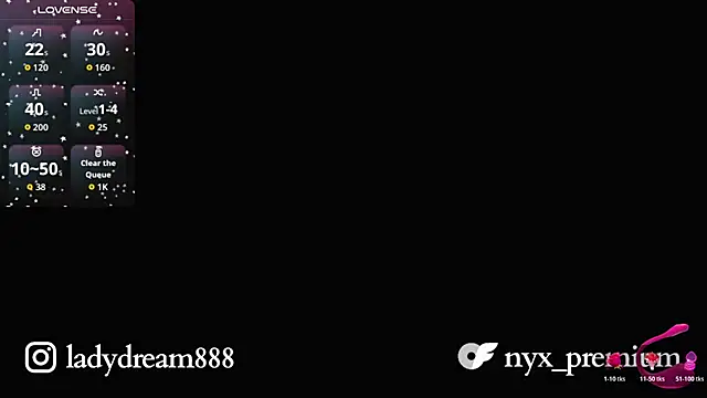 Ladydream1 online show from 31, 7, 2026