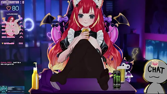 LewdKira VT online show from 24, 4, 2026