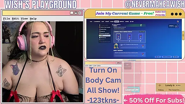 nevermakeawish online show from 22, 3, 2026