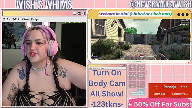 Snapshot of nevermakeawish chatting on 14, 5, 2026 nevermakeawish online show from 14, 5, 2026