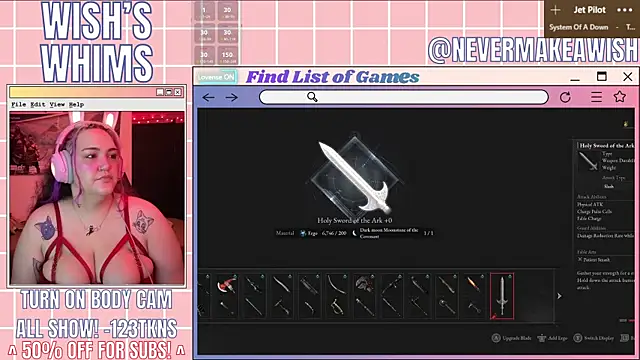 Snapshot of nevermakeawish chatting on 15, 5, 2026 nevermakeawish online show from 15, 5, 2026