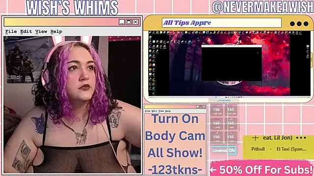 Snapshot of nevermakeawish chatting on 17, 5, 2026 nevermakeawish online show from 17, 5, 2026