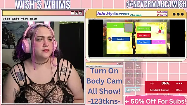 Snapshot of nevermakeawish chatting on 24, 5, 2026 nevermakeawish online show from 24, 5, 2026