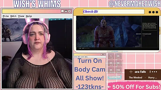 Snapshot of nevermakeawish chatting on 27, 5, 2026 nevermakeawish online show from 27, 5, 2026
