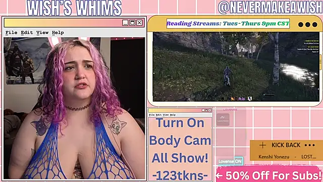 Snapshot of nevermakeawish chatting on 3, 6, 2026 nevermakeawish online show from 3, 6, 2026