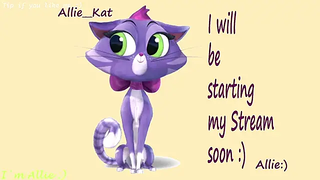 Allie Kat online show from 8, 8, 2026