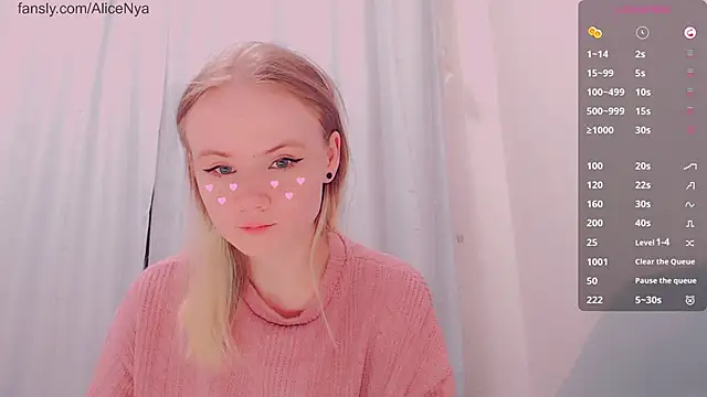 AliceNya cute online show from 13, 1, 2026