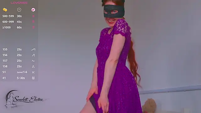 Scarlett Electra online show from 1, 7, 2026