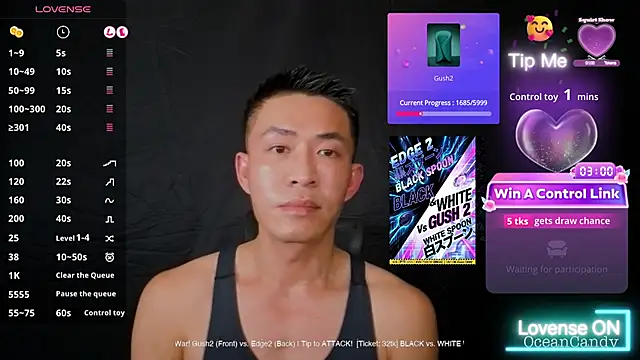 OceanCandy9 online show from 16, 1, 2026