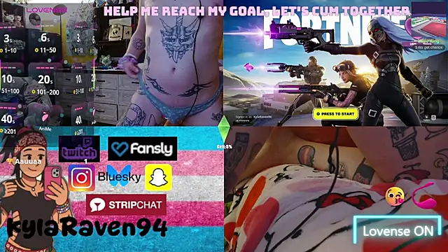 KylaRaven online show from 9, 5, 2026
