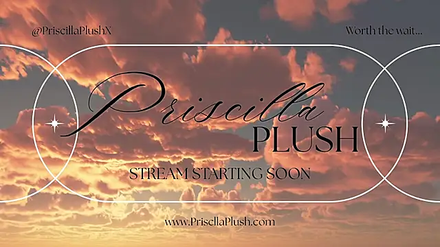 Snapshot of PriscillaPlush chatting on 24, 7, 2026 PriscillaPlush online show from 24, 7, 2026