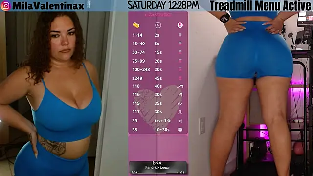 MilaValentina online show from 1, 8, 2026